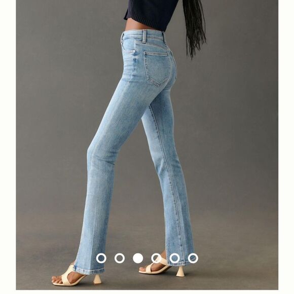 Pistola Light Blue Flare Denim Pants - Picture 4 of 14